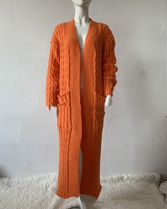 Cardigan Invernale da <span class=keywords><strong>Donna</strong></span> Taglie Forti, Cappotto Maglione con Tasche, 14 Colori, Comodo Cardigan Aperto sul Davanti - Product Image 4