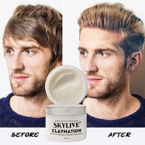 Venta al por mayor de arcilla con acabado mate de barbería, pasta de <span class=keywords><strong>cera</strong></span> <span class=keywords><strong>para</strong></span> <span class=keywords><strong>el</strong></span> <span class=keywords><strong>cabello</strong></span>, arcilla de estilo de fijación fuerte <span class=keywords><strong>para</strong></span> hombres, Produits De Cheveux Homme - Product Image 2