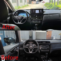Upgrade LCD Digital Cluster Speedometer Instrumen Meter Otomatis Baru & Radio Android untuk Nissan X-TRAIL Rogue Qashqai 2014-2022