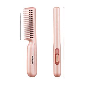 Mini peigne de coiffure Portable <span class=keywords><strong>sans</strong></span> <span class=keywords><strong>fil</strong></span> de Type c Rechargeable <span class=keywords><strong>brosse</strong></span> à cheveux Anti-brûlure pour tout le corps - Product Image 1