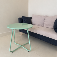 Table basse moderne en métal durable pour salon, mobilier de maison, bureau, appartement, hôtel, restaurant