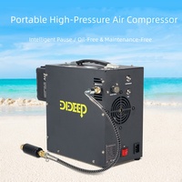 Compresseur d'air pour équipement de plongée DIDEEP à piles, cuivre/aluminium, 220V, haute pression 30MPa, arrêt automatique, écologique, 300W
