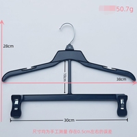 38cm R15124pc commerce extérieur transfrontalier cintre en plastique une pièce haut pantalon pince cintre intégré