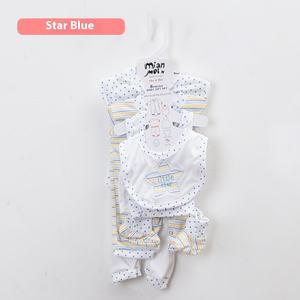 Großhandel Neugeborenen Jumps uit Acht Stück Polyester Kletter anzug für 0-1 Jahre alt Button Cartoon Baby Anzug für den Außenhandel - Product Image 6