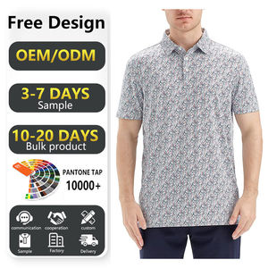 Polo de golf de sport de haute qualité à séchage rapide, coupe ajustée, impression confortable, avec logo personnalisé, chemise Upf 50 t-shirt vêtements pour hommes - Product Image 2