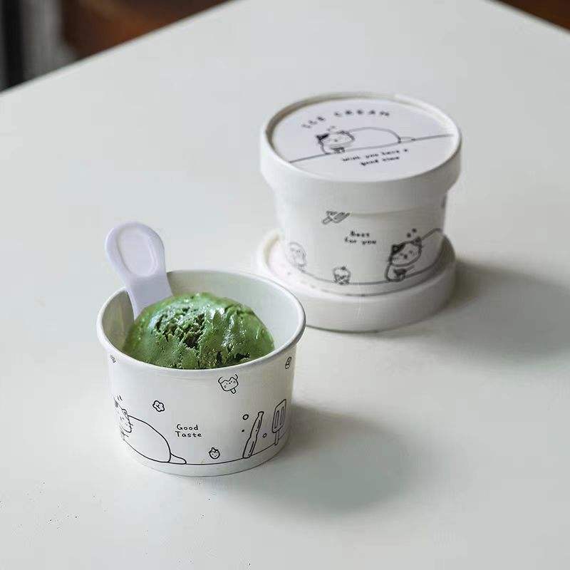 Food Grade Disposable Packaging Ice Cream Paper Cup Custom Printed 3oz ...