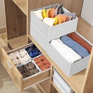 Alta qualidade dobrável 8 pacotes, armário, gaveta divisor, meia, roupa íntima, armazenamento, organizador de gavetas - Product Image 3