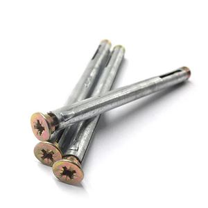 Сверхмощный стальной болт, приводной бетонный гвоздь 6x40 мм, более длительный срок службы, для окон и дверей - Product Image 1