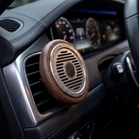 Diffuseur de parfum pour voiture en bois d'huile essentielle de noyer noir, clip de ventilation, aromathérapie, désodorisant