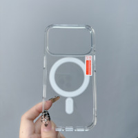 Nouveau étui de téléphone portable de charge sans fil acrylique Transparent pour iPhone 17 série housse de protection transparente Compatible modèle Iphone