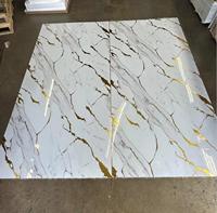 Panneaux muraux en PVC brillant, peints aux UV, effet marbre, design moderne pour l'intérieur, panneaux muraux 3D UV