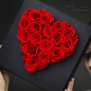 Boîte Cœur Sacré Fleurs <span class=keywords><strong>Éternel</strong></span>les Cadeau Fête des Enseignants Vente en Gros Rose <span class=keywords><strong>Éternel</strong></span>le Souvenir Anniversaire en Forme <span class=keywords><strong>de</strong></span> Cœur Bouquet Inaltérable - Product Image 4