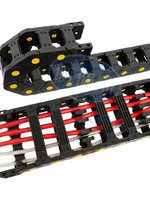 Cadena Portacables de Nylon Tipo Puente Reforzada Serie 65 de Alta Resistencia BOTHSIX para Router CNC y Máquinas Herramienta
