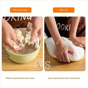 Non-Stick Thickened Food Grade Fresh-Keeping Dishwasher-Safe Oven-Safe <b>Silicone</b> Dough Bag for Hand Kneading and <b>Baking</b> - Product Image 3