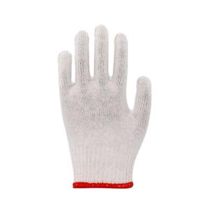 CVC Ivory Yarn Gloves 7G Medium Weight Knitted Wrist Silicone Free Reusable Anti-Chemical <b>Powder</b>-Free Safety Gloves for General - Product Image 3