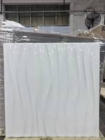 Panneaux muraux 3D en PVC blanc ondulé modernes pour la décoration intérieure, vente en gros à bas prix, panneaux muraux pour la décoration d'appartements, plafond 3D en PVC