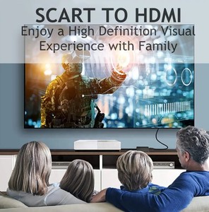 Soporte 720P 1080P Nueva llegada SCART a <span class=keywords><strong>HDM</strong></span> con cable HD - Product Image 6