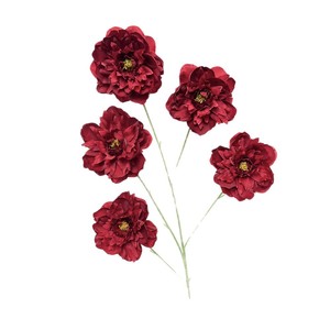 Ramo de Peonías Artificiales Ilo de Cinco Cabezas, de Seda y Plástico, para Decoración de Bodas y Hogar, Arreglo Floral - Product Image 5