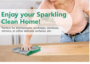 Paño de <span class=keywords><strong>Limpieza</strong></span> de Microfibra para Pulir Vidrio Milagroso, Sin Rastro, Sin Pelusas, Fácil de Limpiar para Superficies de Cocina, Platos y Espejos - Product Image 5