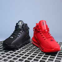 Chaussures de sport pour hommes, chaussures de basket-ball rouges, chaussures de sport