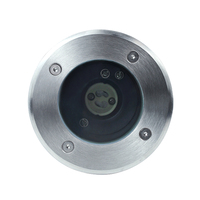 Luz LED Subterránea de 110 mm de Diámetro, Impermeable para Exteriores, Tipo Empotrado con Bombilla GU10 Intercambiable
