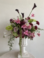 F142 Vente en gros de fleurs en ligne, boule de fleurs artificielles de luxe en soie, chemin de table, arche, allée pour décoration de centres de table de mariage