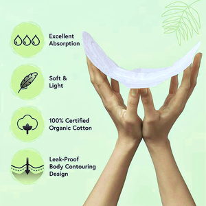 Assorbenti Igienici Biodegradabili Personalizzati con Aroma, Campione Gratuito, Ultra-Sottili, con Nucleo Anionico alla Menta Piperita, Confezione in Carta per il Ciclo Mestruale - Product Image 2