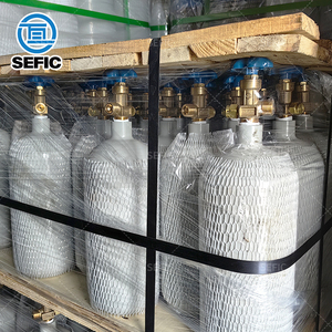 Xi lanh khí thép liền mạch Argon Nitơ oxy CO2 Xi lanh khí xách tay 6L 8L <span class=keywords><strong>10L</strong></span> 12 L 14L - Product Image 5