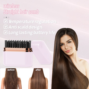 Nouveau fer à lisser et à boucler sans fil transfrontalier, brosse à boucler sans dommage, boucle intérieure, lisseur de cheveux négatif - Product Image 6