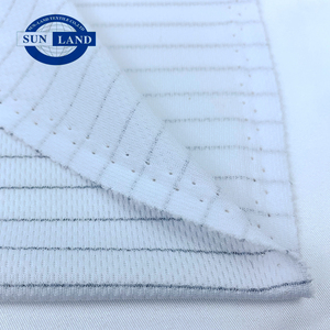 ชุดทำงานชุดเสื้อโพลีเอสเตอร์<span class=keywords><strong>100</strong></span>ป้องกันไฟฟ้าสถิตถักนิตติ้งนกตาตาข่ายผ้ากีฬาด้านบน - Product Image 3