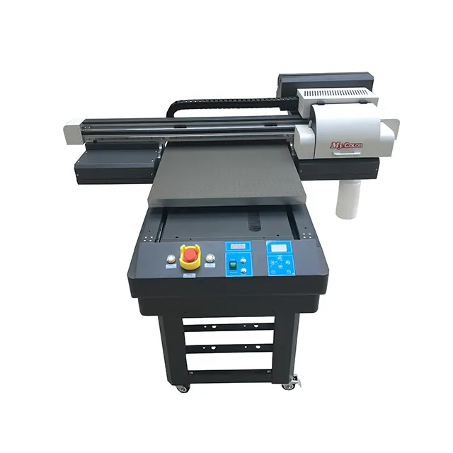 Máquina de impressão de metal 6090 e impressora uv, com 3 peças impressora uv led impressora de tinta uv automática