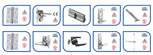 Serrure à mortaise de porte commerciale de style américain à clé, certifiée ANSI Grade 1, durable, pour entrepôt - Product Image 6