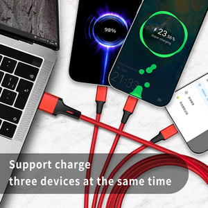 كابل شحن سريع USB-C بشعار LED كهدية ترويجية، شاحن هاتف 5 في 1 بقلب نحاسي نقي لقارئ الباركود والكمبيوتر، متين - Product Image 4