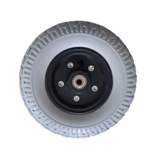 High Quality Polyurethane Foam Filled Tyre PU Flat Free Solid Wheels
