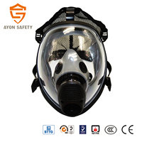 Respirateur chimique de sécurité intégral, masque à gaz avec respirateur chimique à cartouche unique pour l'industrie chimique