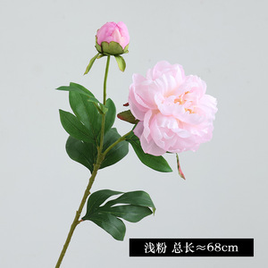 Di alta qualità 2 teste di <span class=keywords><strong>peonia</strong></span> Bouquet di fiori artificiali cinese decorazione da tavola ornamenti eleganti per regali di natale - Product Image 4