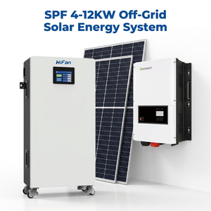 Système de stockage d'énergie solaire 12KW Growatt SPF hors réseau avec kit batterie HiFan 16KWh 6000 cycles IP65 - Product Image 2
