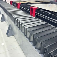 NOMEX tissu résistant au feu matériau télescopique Protection accordéon garde bouclier pour CNC Machine résistant au feu soufflet couverture pour