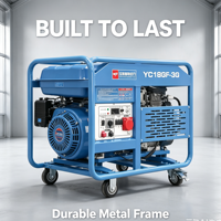 Générateur d'électricité silencieux à essence Yuchai 15/18KW avec onduleur, puissance maximale 17/20KW, groupe électrogène portable YC18GF-3G