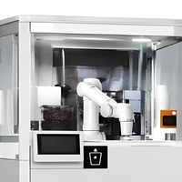 Robot Kopi Dobot RC01 Mini Robot Komersial Kios Kopi Barista Otomatis