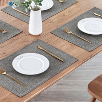 Napperons de table de luxe en lin pour la table à manger