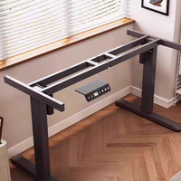 Bureau réglable en hauteur en bois, style moderne et épuré, à moteur unique, polyvalent pour la maison, le bureau et les étudiants, pour l'exportation