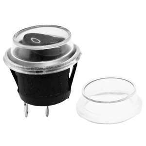 Interrupteur rond On Off 15 16 19 20 22 <span class=keywords><strong>23</strong></span> MM avec capuchons étanches 2 3 4 6 broches Interrupteur à bascule à deux positions Kcd1 3A 6A 10A 250V - Product Image 1