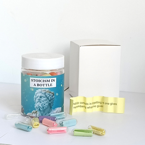 Mensaje caliente en frasco de plástico Botella Cápsula Carta Amor Amistad Píldora transparente para regalos Juegos de fiesta Carta de amor Cápsula Hoja de regalo - Product Image 1