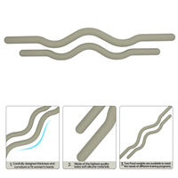 Barre de musculation ergonomique incurvée en silicone souple BOGA 90cm/110cm, antidérapante, pour l'entraînement en force des femmes