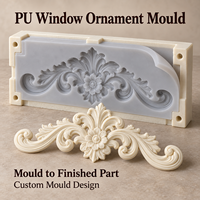 Moule d'ornement de fenêtre en résine Tietuo + noyau en silicone PU C292-G4, résistant au vieillissement depuis 2015, emballage personnalisé