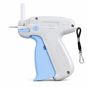 Pistola etiquetadora Banok 503S estándar blanca de ABS ecológica con clavijas estándar para etiquetas de jeans, ropa, zapatos y bolsos. - Product Image 1