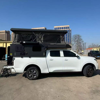 CarLuxe Camper de pick-up moderne personnalisable pour 4 personnes, léger, imperméable, pour voyages, camping et aventures en plein air
