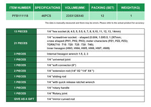 Bộ dụng cụ sửa chữa ô tô cơ khí chuyên nghiệp OEM với cờ lê kết hợp và bộ ổ cắm - Hộp dụng cụ thép Crom Vanadi - Product Image 3