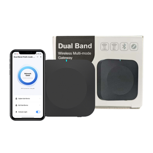 Passerelle Hub Zigbee Intelligente Sans Fil Double Bande <span class=keywords><strong>Tuya</strong></span> 2.4G/<span class=keywords><strong>5GHz</strong></span> Wi-Fi pour Système Domotique, Contrôle Vocal et à Distance via Application, Compatible 128 Appareils Haute Tension - Product Image 1